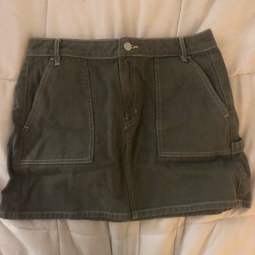 PACSUN SAGE GREEN MINI SKIRT